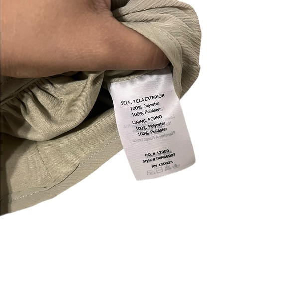 JLUXLABEL Two Piece Olive Green Sage Wrap Wide Leg Set - Picture 13 of 14